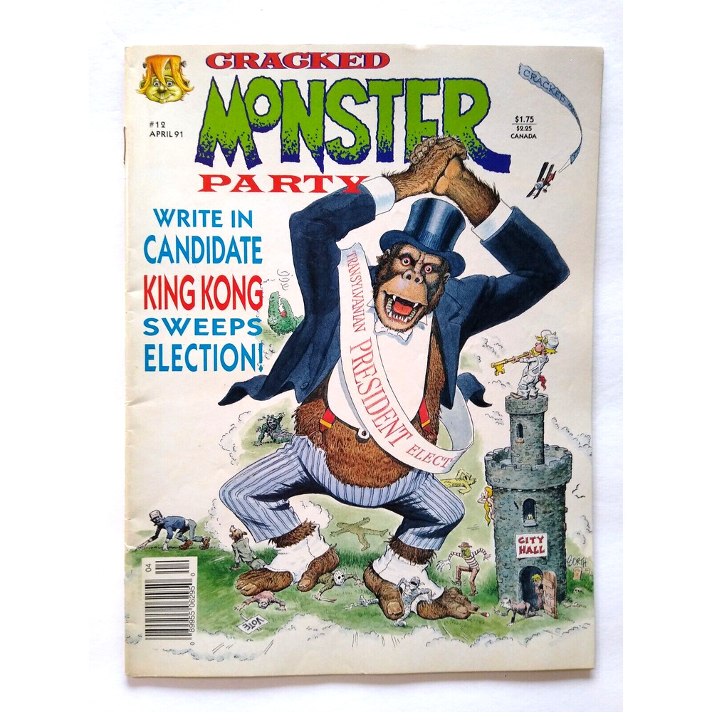 Cracked Monster Party Magazine King Kong Issue 12 Incredible Hulk Godzilla ET